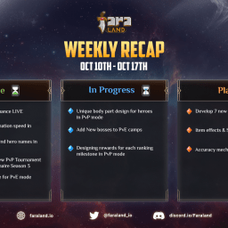Faraland Weekly Update Oct 10th – Oct 17th
