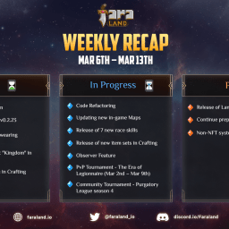 Faraland Weekly Update Mar 6th – Mar 13th